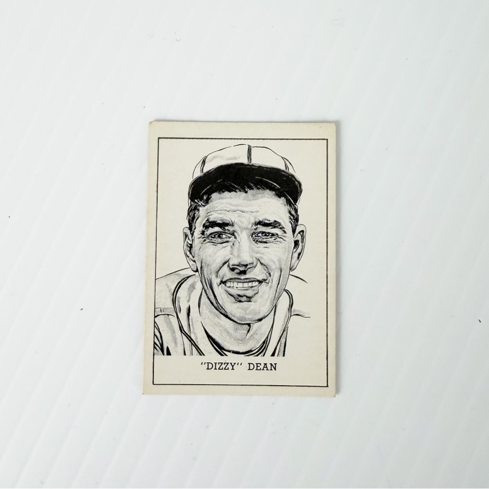 Vintage 1950 Callahan Hall of Fame Dizzy Dean Baseball Trading Card